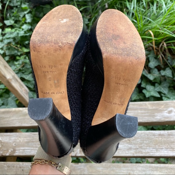 KATE SPADE Black Marlena Platform Pumps Size 6 - Picture 8 of 8